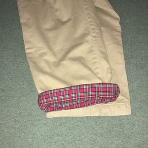 J. Crew Flannel lined Khaki Pants
